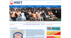 Desktop Screenshot of nset.org.np